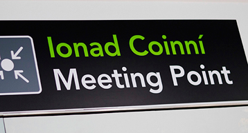 meeting point signage terminal 2 meeting point signage terminal 2