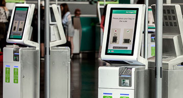 self service kiosk bag drop check in self service kiosk bag drop check in