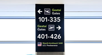 US Preclearance Gate Signage US Preclearance Gate Signage